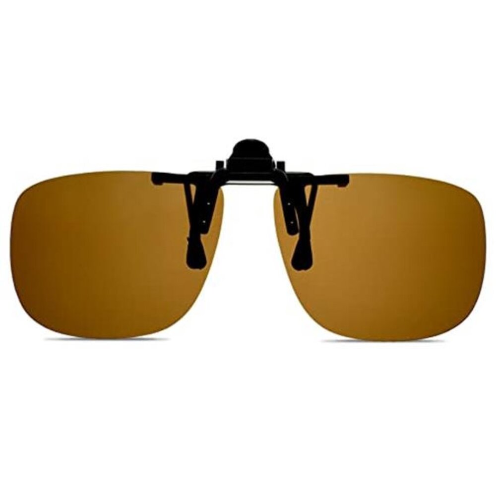Unisex Clip On Polarized Sunglasses Flip Up Over Prescription Reading Glasses